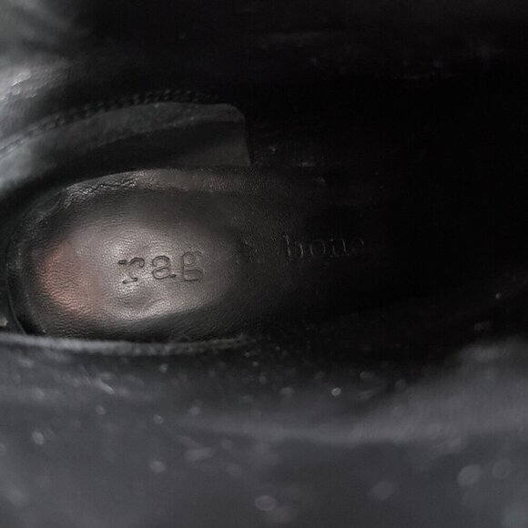 Rag & Bone Wiley High Boot Womens 10 EU 40 Beige Patent Leather Ankle Heeled - Picture 13 of 14